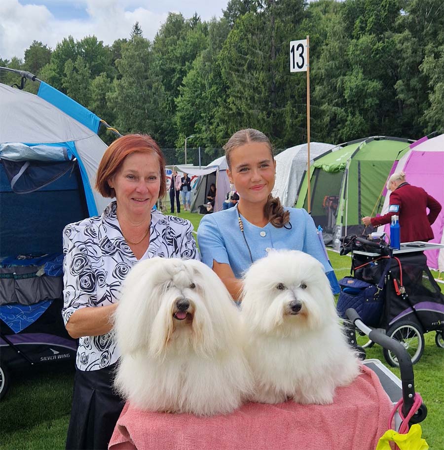 Cooper med sin Lillebror Coton CPH's Hot Fuzz,  owner Filippa Fredslund